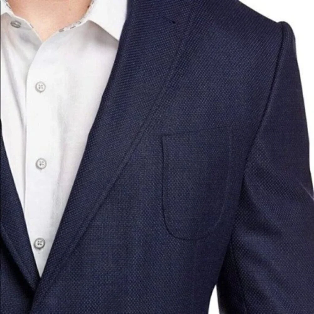 Robert Graham Downhill Sports Coat Blue Wool Blend